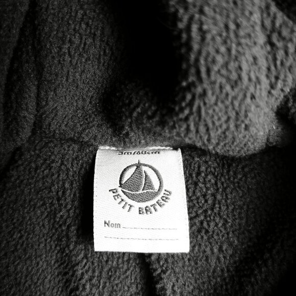 Petit Bateau Navy Blue Quilted Puffer Hooded Jacket 3 Months (60 cm) - Picture 4 of 7